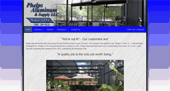 Desktop Screenshot of phelpsaluminum.com