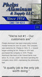 Mobile Screenshot of phelpsaluminum.com